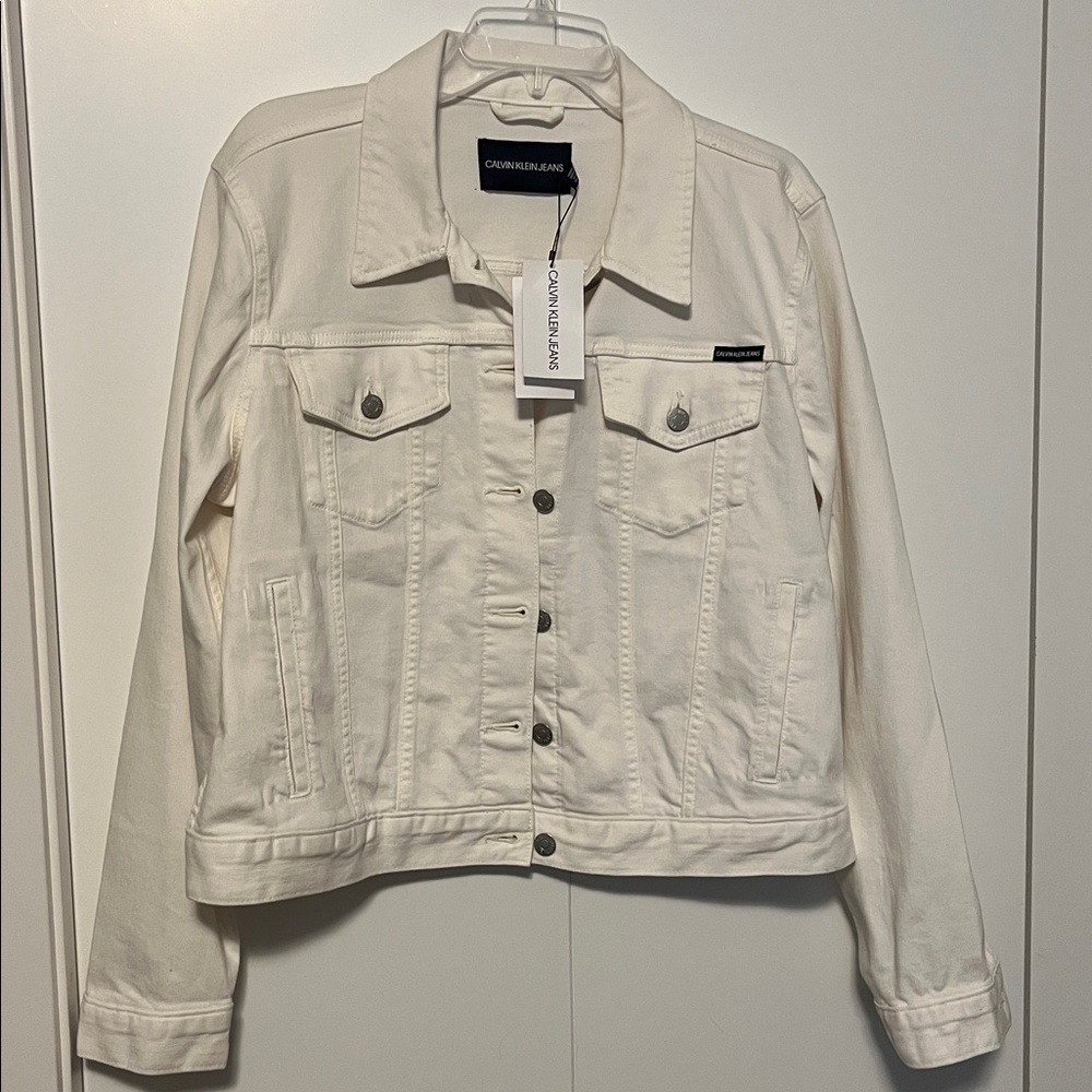 Calvin Klein Cream Denim Jacket